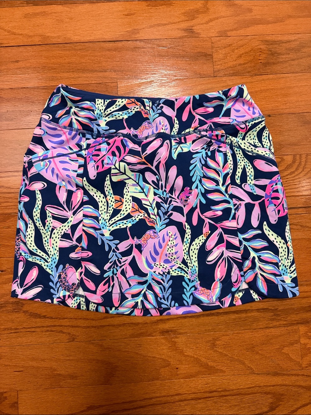 Lilly Pulitzer Navy Athletic Skort with Pink and Mint Accents